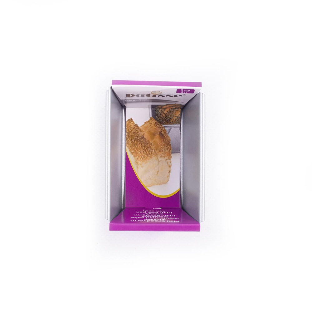 Мини-форма для выпечки хлеба Patisse Silver 9х6х4.5 см