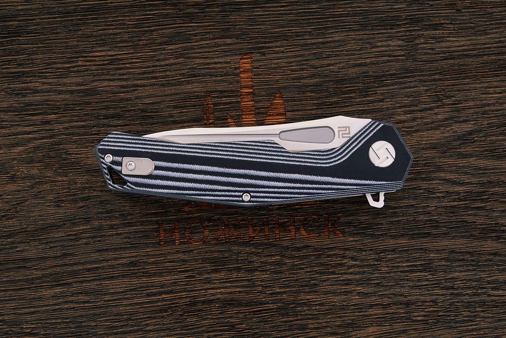 Нож складной Artisan 1808P-BGC Zumwalt, клинок 96мм, сталь D2, рукоять G10