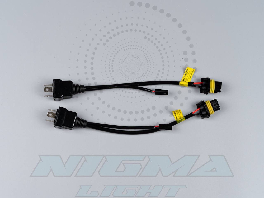 Вилка питания H4 BI XENON (проводка) Короткая (компл 2шт.)