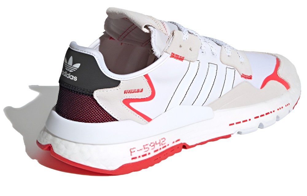 Adidas Originals Nite Jogger "White Black Grey Red"