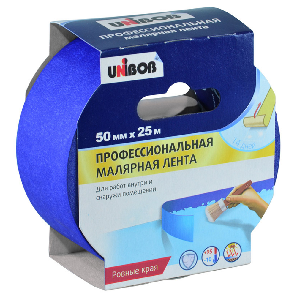 Скотч Unibob 50мм*25м для наружных работ синий