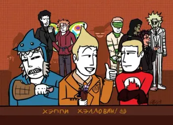 Открытка «Злодейская вечеринка»