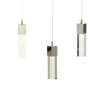 08510-3AS(4000K) Подвес Аква хром w30 h180 PowerLed 15W (4000К). ТМ Kink Light