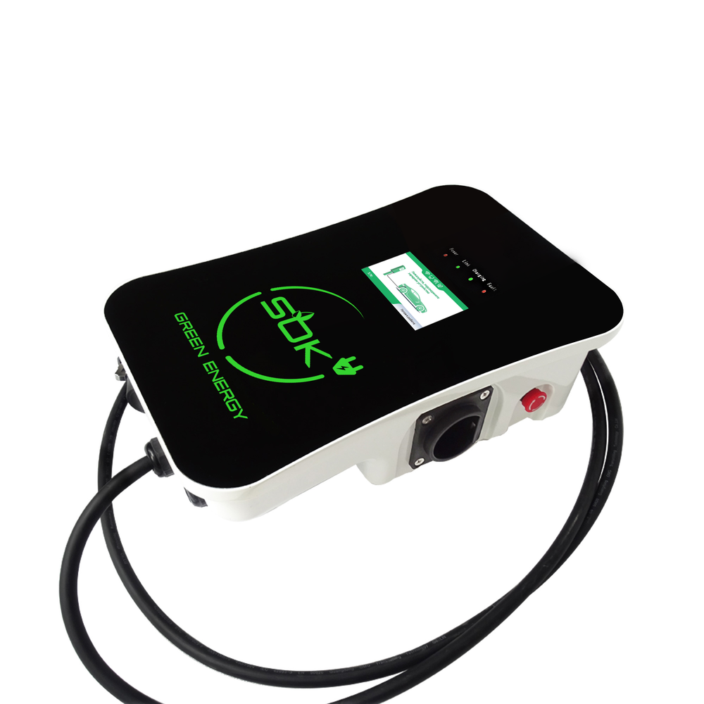 Зарядная станция S'OK Green Energy M3W Series Wallbox EV Charger, 1 фаза, 7 кВт, 32a/220v (SM3W10732542-7) - 4