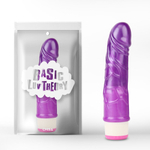 Фиолетовый вибратор-реалистик Stud Rod - 17,5 см. (Цвет: фиолетовый)