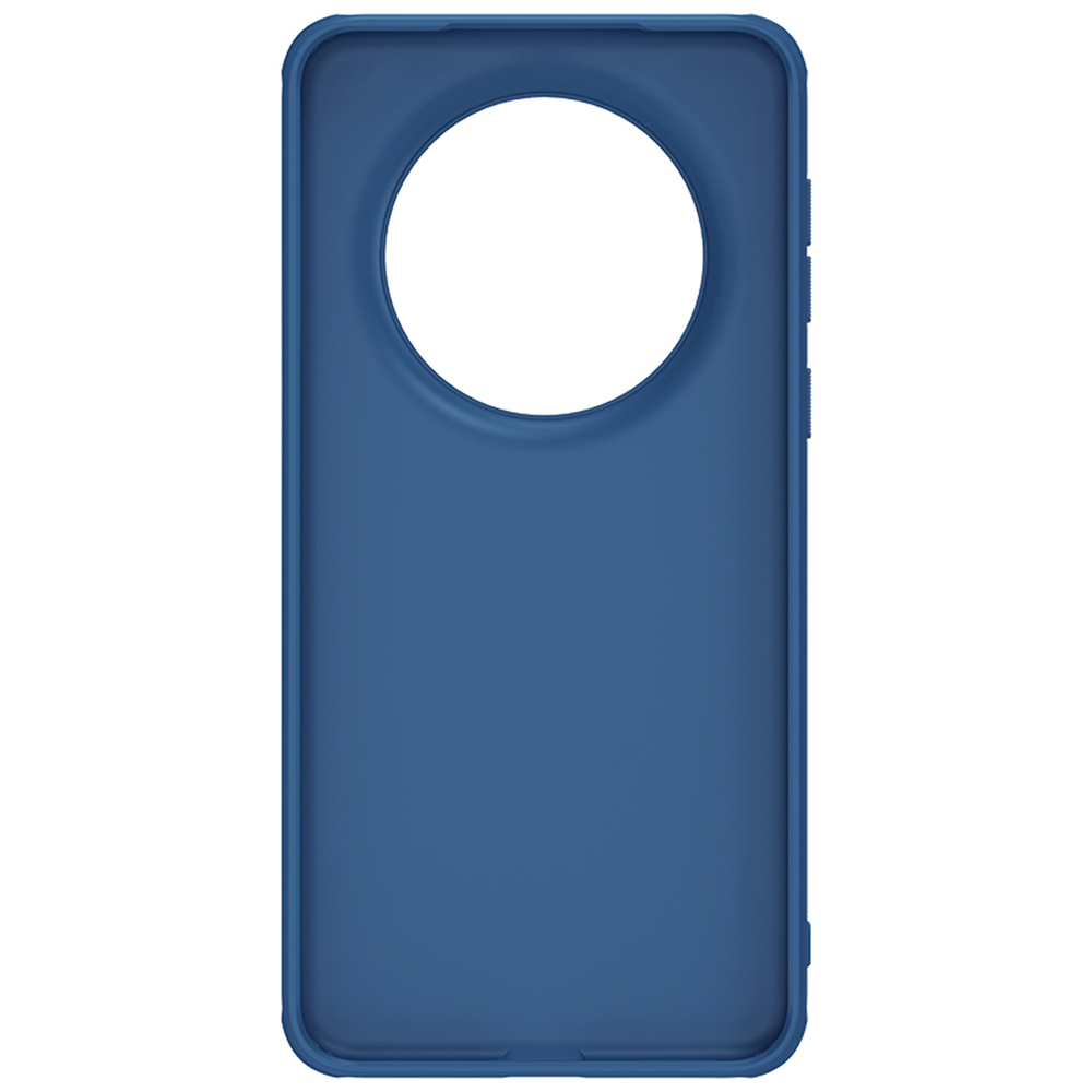Усиленный чехол синего цвета от Nillkin для смартфона Huawei Mate 60 Pro, серия Super Frosted Shield Pro