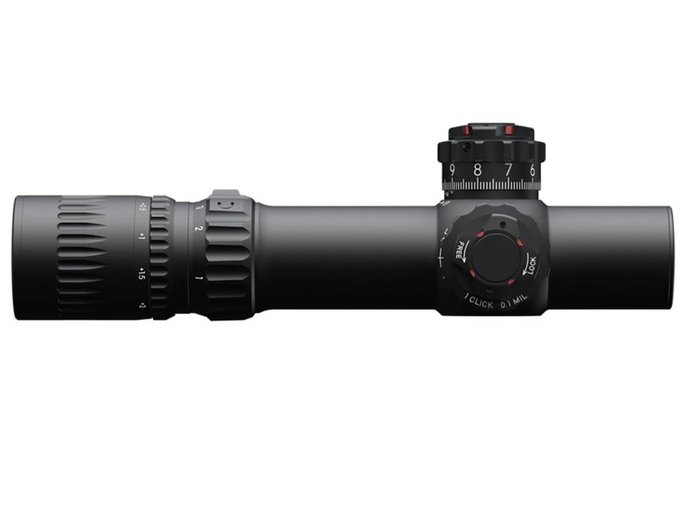 Прицел March-FX 1-10x24 Shorty, сетка DR-TR1F, FFP+SFP, 34мм, подсветка, SF, 0.1Mil, 590г - фото 2