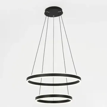 Люстра подвесная светодиодная с пультом 108W 3000-5500K CL719641 черный Дуэт Citilux