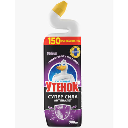 Гель чистящий Туалетный Утенок Антиналет 900 мл