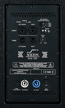 Solton aart Sub 18 A - активный сабвуфер; 18" (100mm). 2400 Вт (пик)