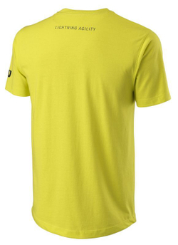 Мужская теннисная футболка Wilson Kaos Tech Tee - желтый