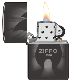 Зажигалка ZIPPO Radiant с покрытием High Polish Black, латунь/сталь, черная, глянцевая, 38x13x57 мм,