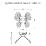 Бра Borboleta Yellow FL1103-1W4, LED