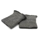 Манжеты трикотажные 8.0х9.5 см, 1 пара, средней плотности 14 кл, 1х1, В-78 асфальт, серый меланж