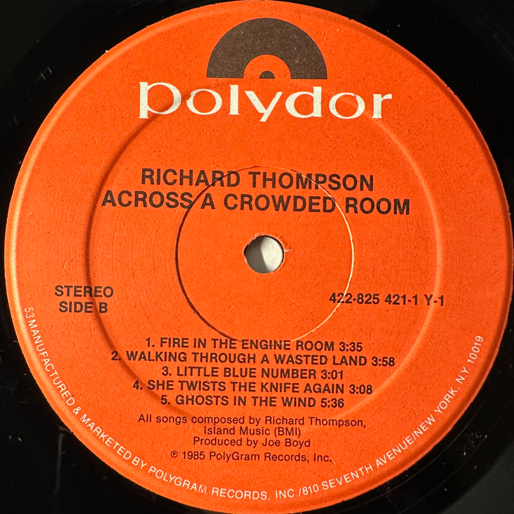 Richard Thompson ‎– Across A Crowded Room (США 1985г.)