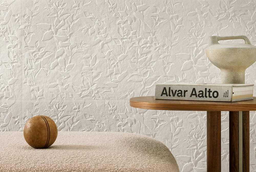 Atlas Concorde 3D Wall Plaster Plain White 50x120