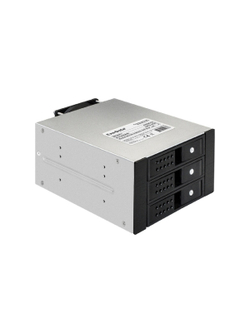 Exegate EX291656RUS Корзина для HDD ExeGate HS335-02 (универсальная, на 3*3,5"/2.5" SATA HDD, занимает 2*5,25" отсека, RTL)