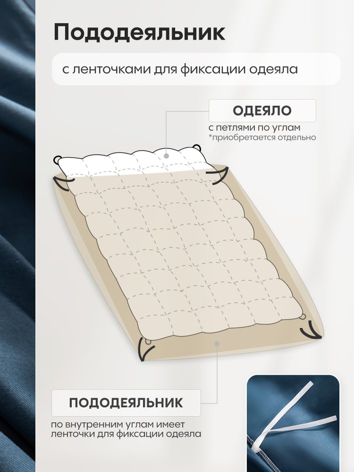 Комплект из элитного сатина «Морская гладь»