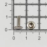 Хольнитены (заклёпки) 2-сторонние ⌀7.0 мм, h=9.0 мм, никель, 100 шт, BIG
