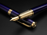 Перьевая ручка Parker "Ingenuity Blue GT" перо: F, цвет чернил: blue/black, в подарочной упаковке.