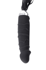 Вибратор Toyfa Black & Red с плеткой (6 режимов) черный (Цвет: черный)