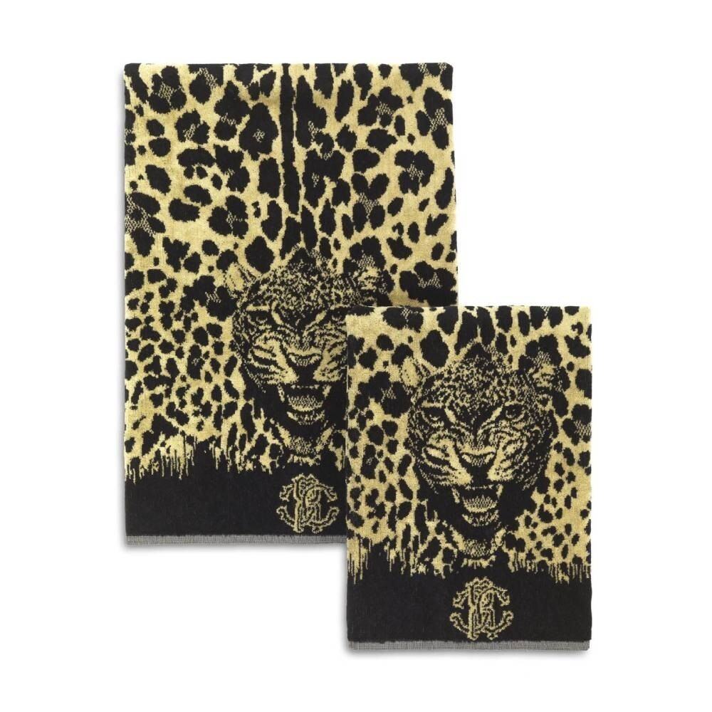 Набор полотенец 2шт Roberto Cavalli Wild Jaguar senape 003