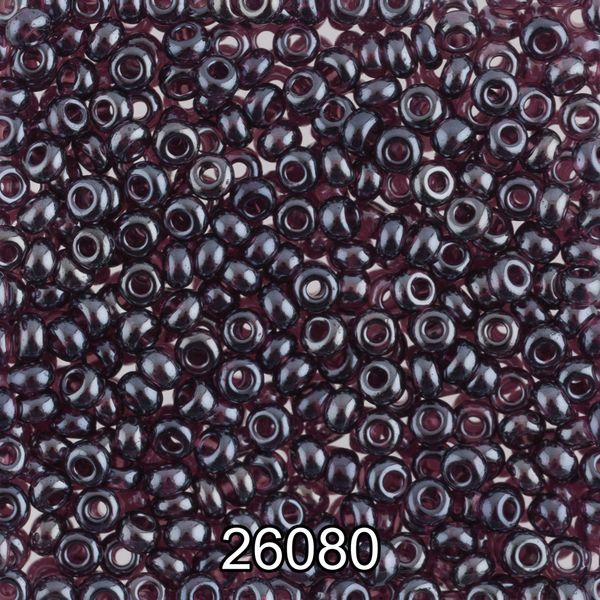 Бисер Preciosa 10/0 (2.3 мм), 500 г, 26080 (Ф497) сливовый