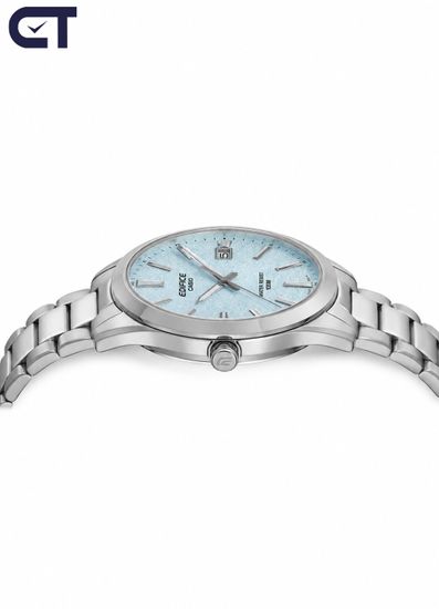 CASIO EFV-160D-2BVDF EDIFICE мужские наручные часы — компактная стальная модель с синим циферблатом