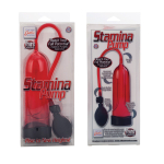 Красная помпа для мужских тренировок Stamina - 21 см. (Цвет: красный)