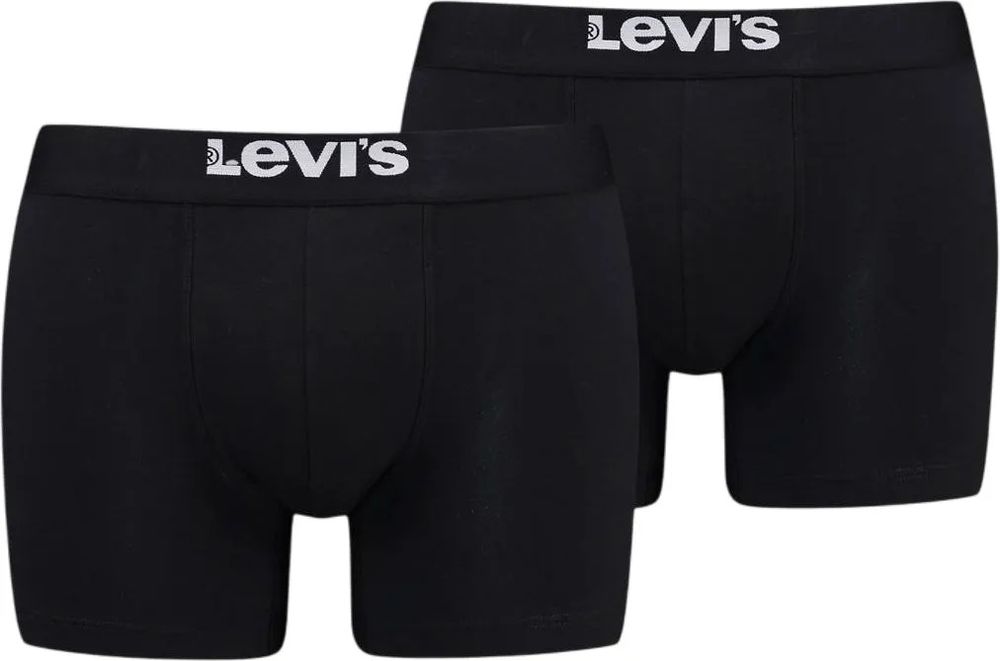 Трусы мужские ( набор 2 шт. ) LEVI'S SOLID BASIC BOXER BRIEF ORGANIC CO 2P