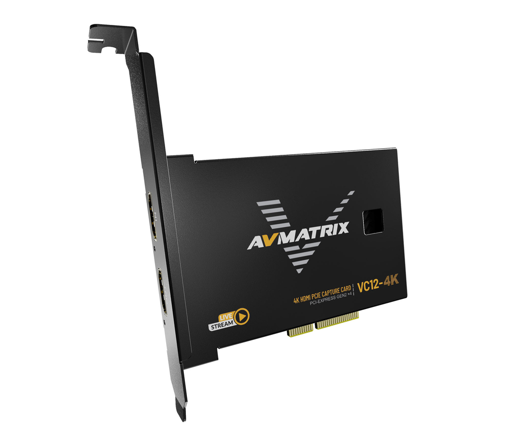 Плата видеозахвата AvMatrix VC12-4K, HDMI, PCIE