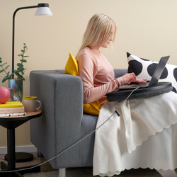 IKEA RUNDHULT  (ИКЕА РУНДХУЛТ)  -  Кабель USB-C - USB-C - чёрный/белый 1,5 м/100 Вт