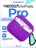 Чехол для Airpods Pro Gurdini прорезиненный soft touch c карабином Фиолетовый