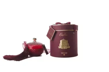 Свеча ароматическая Red Round Art Deco Свеча Cote Noire Красный / Золотой