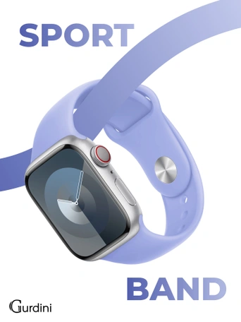 Ремешок Gurdini Sport Band (силиконовый) Apple Watch 38mm/40mm (S/M) Lavender