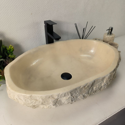 Раковина из мрамора Erozy Cream EM-64947 64x43x16 из натурального камня