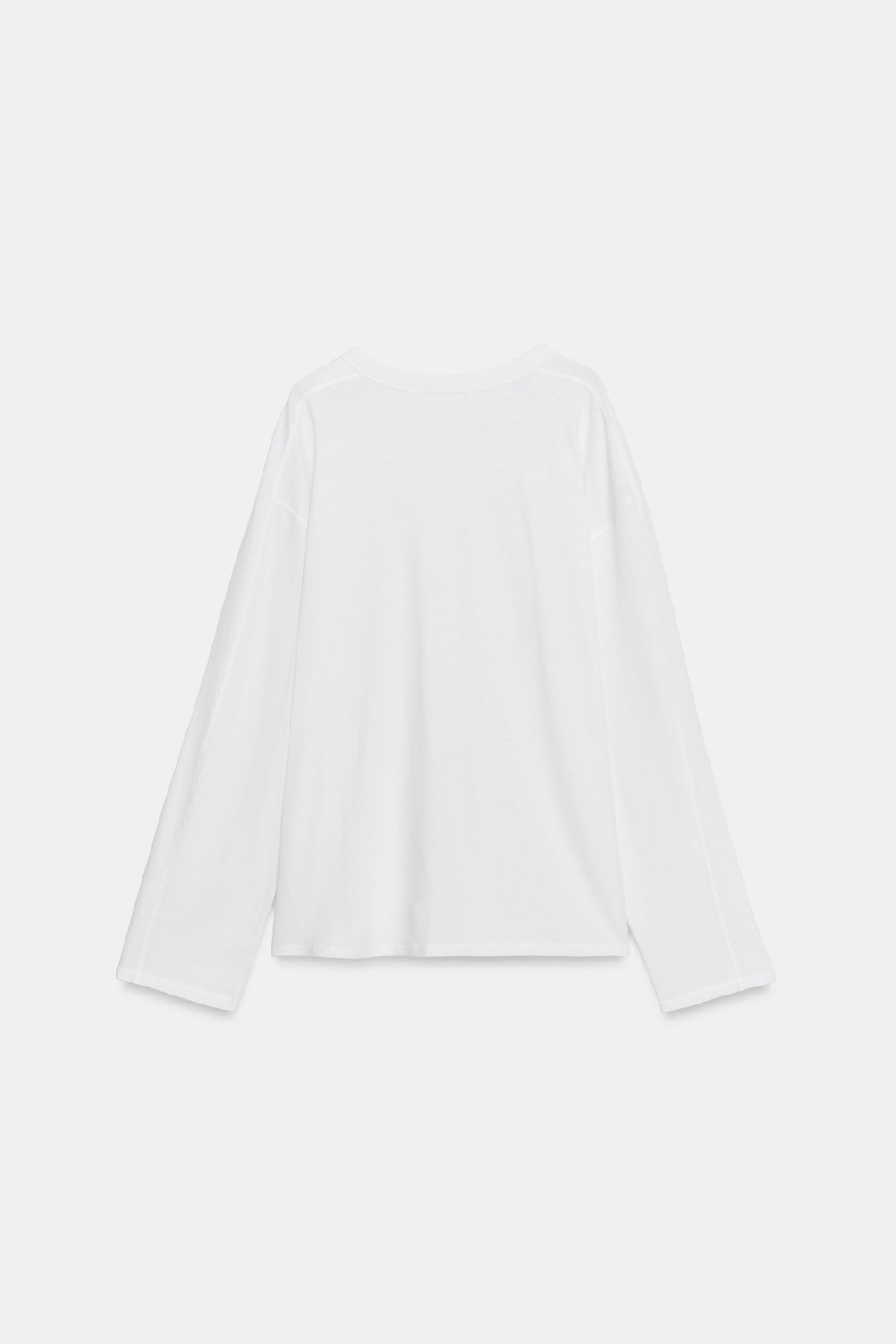 ZARA ФУТБОЛКА НА ПУГОВИЦАХ, БЕЛЫЙ