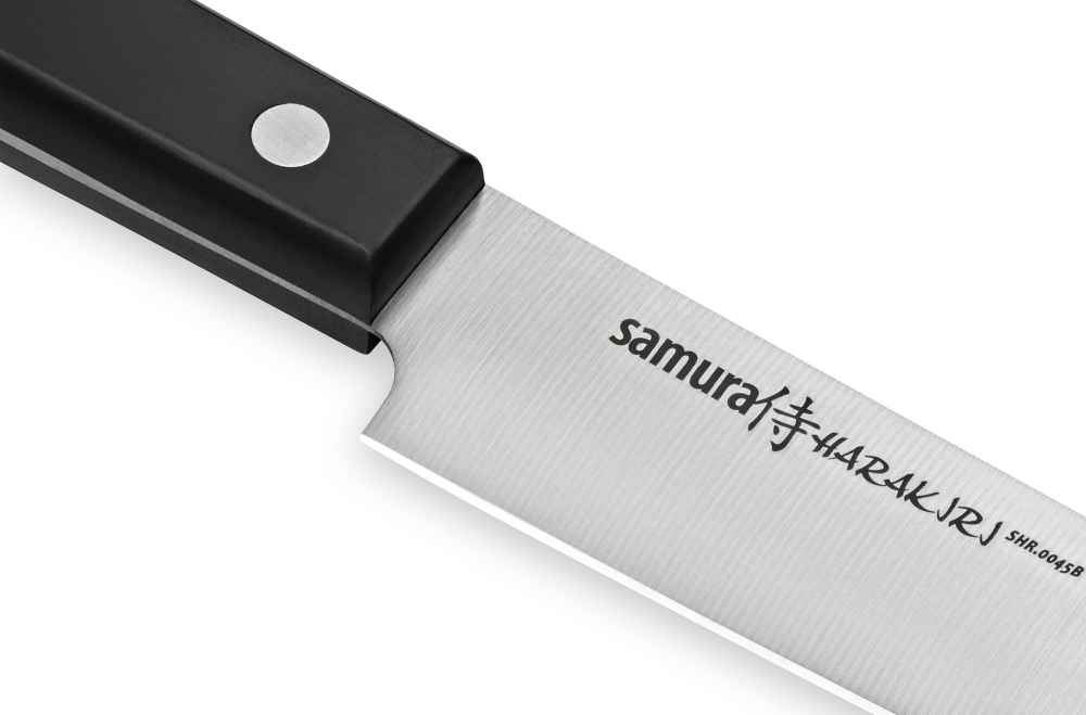 Нож кухонный для нарезки 19.6см Samura Harakiri черная рукоять