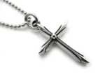 Подвеска из серебра "Floral Cross" AZP-51