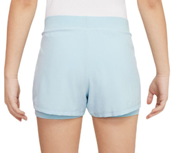 Шорты для девочки теннисные Nike Court Dri-Fit Victory Short - ocean bliss/white