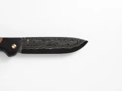 Складной нож "Таежник", сталь дамасский ламинат, комбинированная рукоять