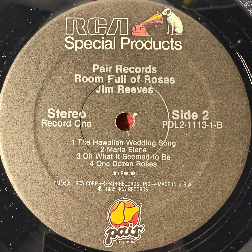 Jim Reeves ‎– Room Full Of Roses 2LP (США 1985г.)