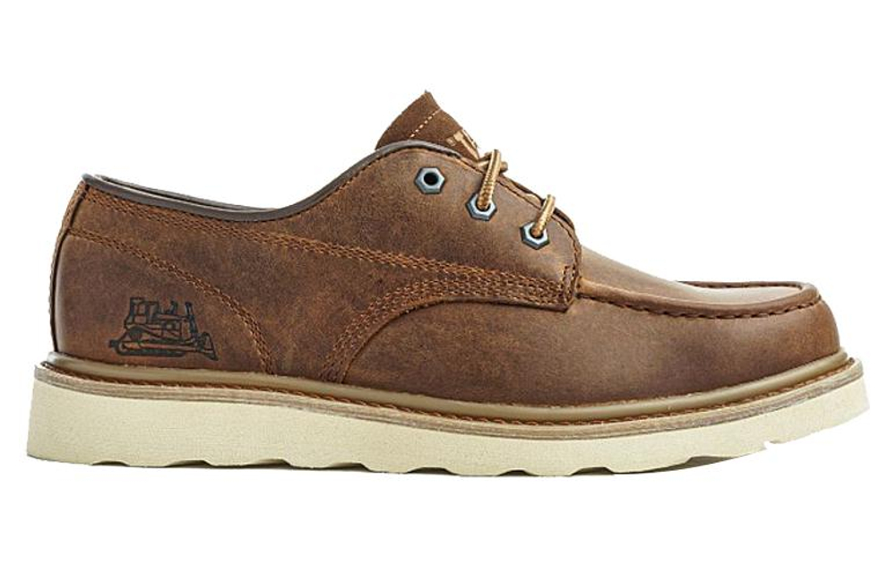 CAT Top Grain Cow Leather Men"s Casual Shoes Men"s Brown