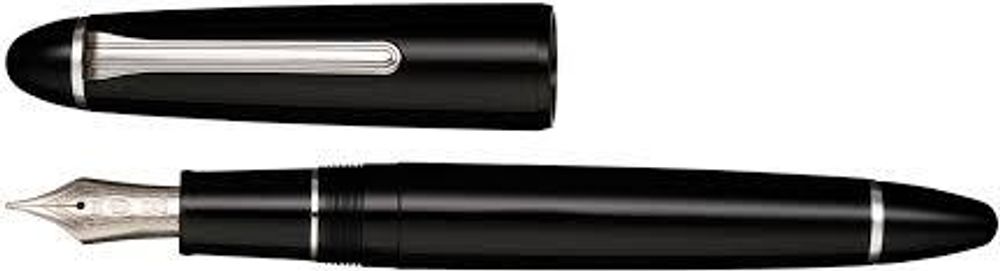 Ручка перьевая SAILOR 1911L Simply Black Ringless (11-8223-220) 2