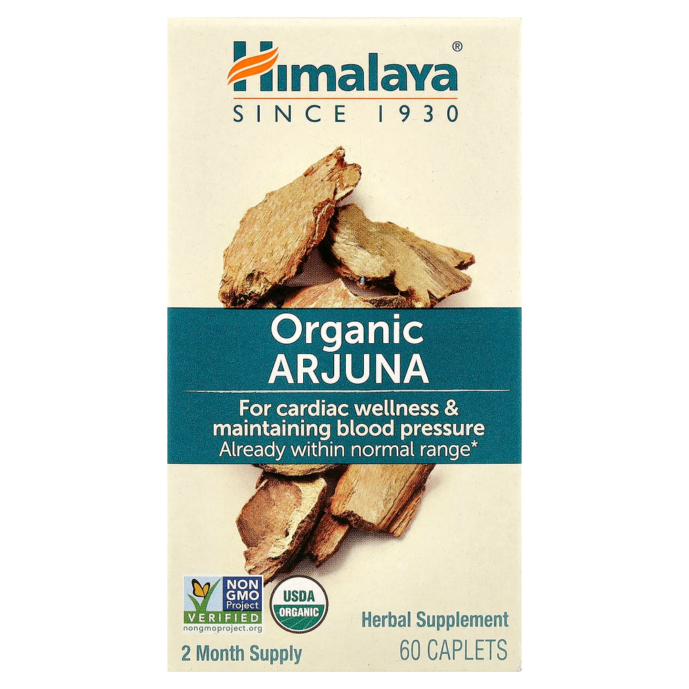 Himalaya, органическая арджуна, 60 капсул