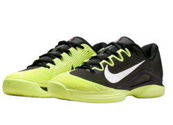 Женские Кроссовки теннисные Nike Zoom Vapor 12 Premium - black/light lemon twist/blue ribbon heather/white