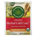 Traditional Medicinals, Organic Herbal Cold Care™, бузина со специями, без кофеина, 16 чайных пакетиков, 28 г (0,99 унции)