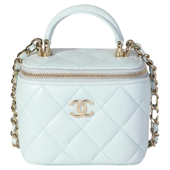 Сумка Chanel Vanity mini, голубой