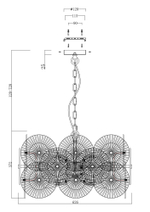 Подвесная люстра Maytoni Aster MOD007PL-08G