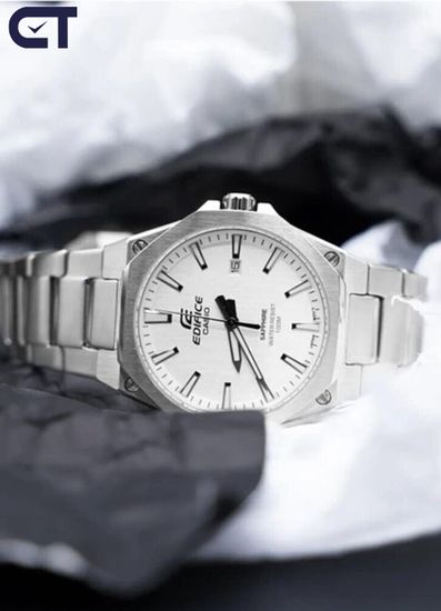 Casio EFR-S108D-7AVUEF Edifice часы наручные мужские — тонкая стальная модель с сапфировым стеклом